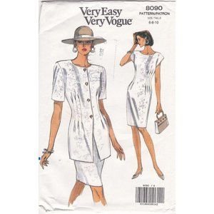 Vintage Sewing PATTERN Very Easy Very Vogue 8090, Misses 1991 Petite Jacket